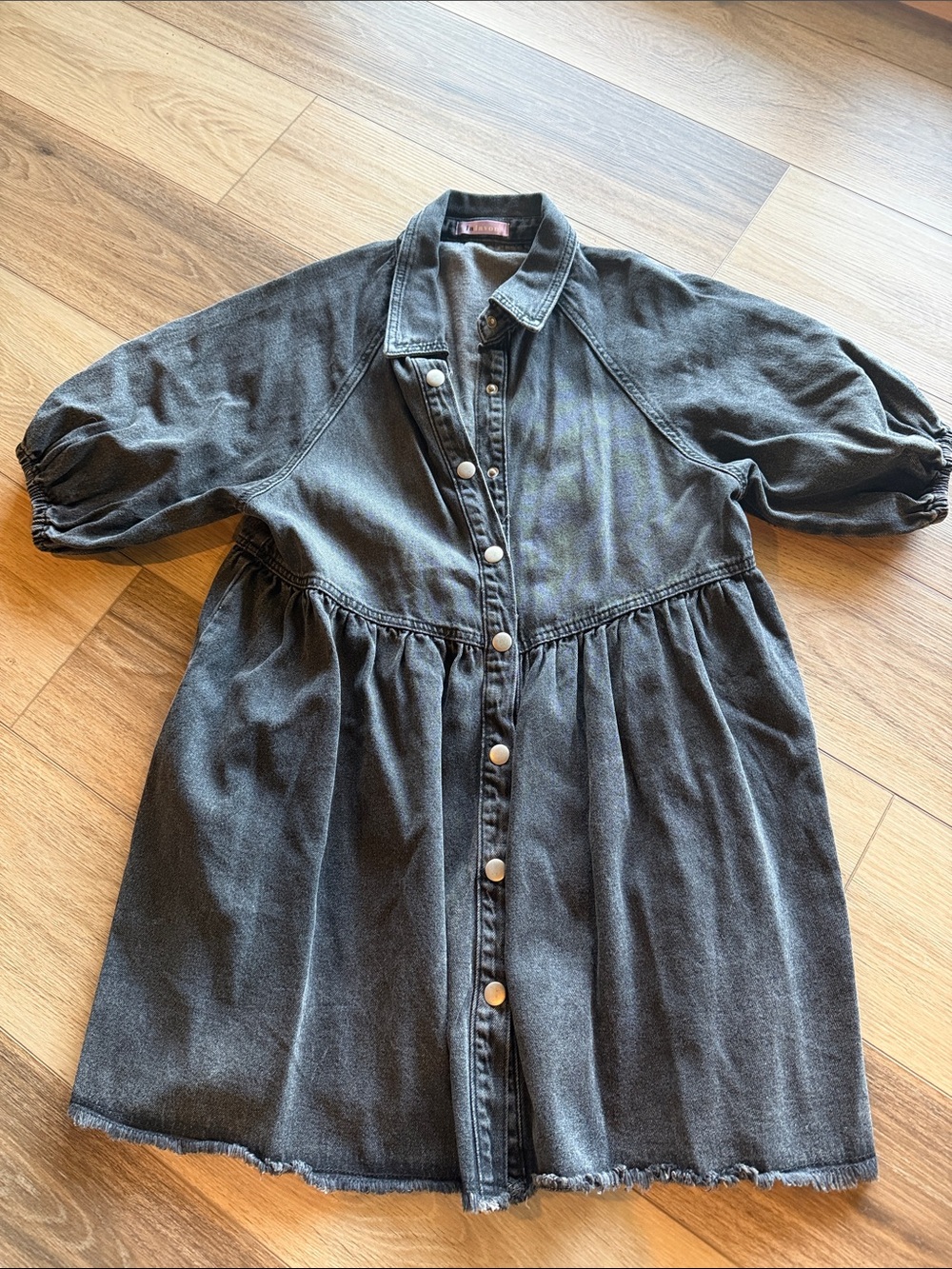 Women’s Washed Grey Denim Dress